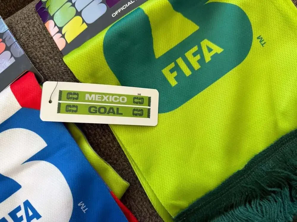Lot of 4 Official FIFA World Cup 26 Collectible Fan Scarves